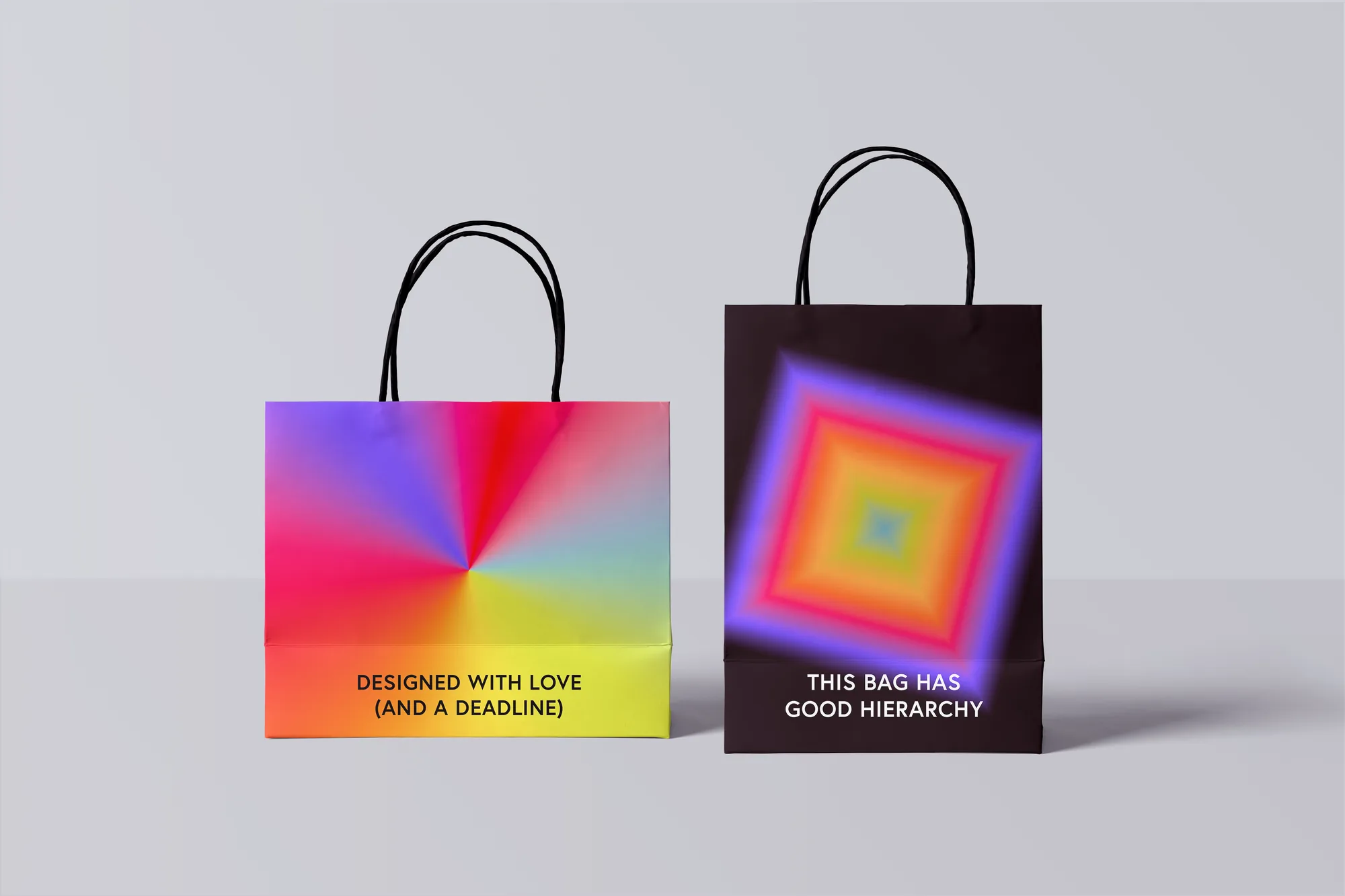Adobe meetup paper merch bag